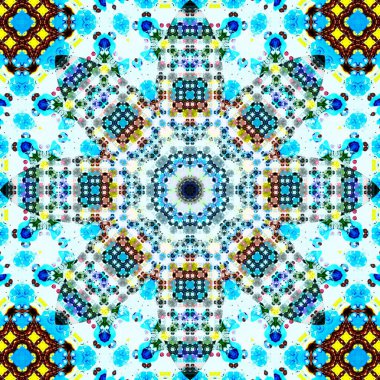 Kusursuz kare desenli. Sanat eseri. Kaleydoskop