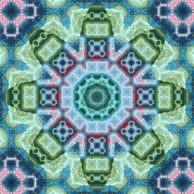 Kusursuz kare desenli. Sanat eseri. Kaleydoskop