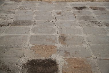 Eski desenli beton duvar dokusu. Gri beton doku