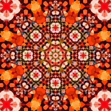 Kusursuz soyut kare deseni. Etnik desen.