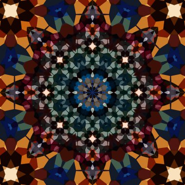 Kusursuz soyut kare deseni. Etnik desen.