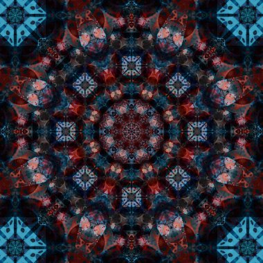 Kusursuz soyut kare deseni. Etnik desen.