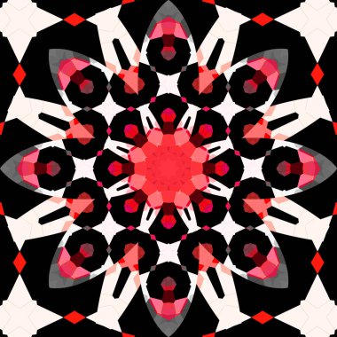 Kusursuz soyut kare deseni. Etnik desen.