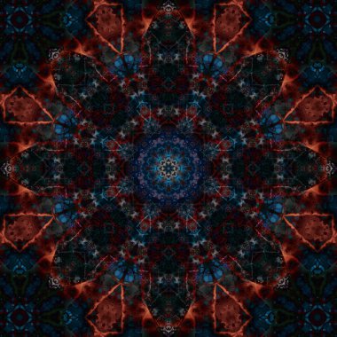 Kusursuz soyut kare deseni. Etnik desen.