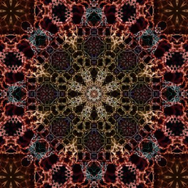 Kusursuz soyut kare deseni. Etnik desen.