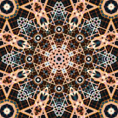 Kusursuz soyut kare deseni. Etnik desen.