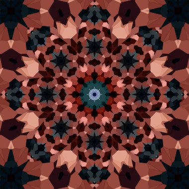 Kusursuz soyut kare deseni. Etnik desen.