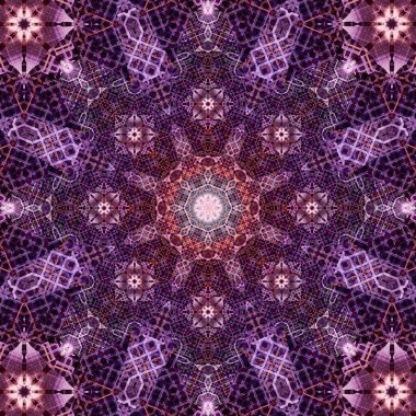 Kare, pürüzsüz desenler. Kaleydoskop deseni simetriktir