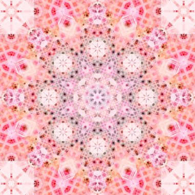 Kare, pürüzsüz desenler. Kaleydoskop deseni simetriktir