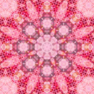 Kare, pürüzsüz desenler. Kaleydoskop deseni simetriktir