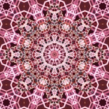 Kare, pürüzsüz desenler. Kaleydoskop deseni simetriktir