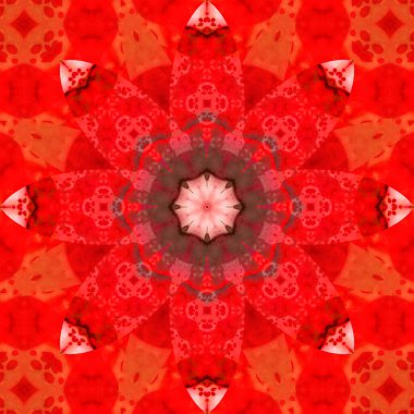 Kare, pürüzsüz desenler. Kaleydoskop deseni simetriktir