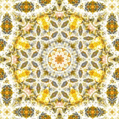 Kare, pürüzsüz desenler. Kaleydoskop deseni simetriktir