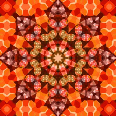 Kare, pürüzsüz desenler. Kaleydoskop deseni simetriktir