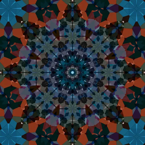 Kare, pürüzsüz desenler. Kaleydoskop deseni simetriktir