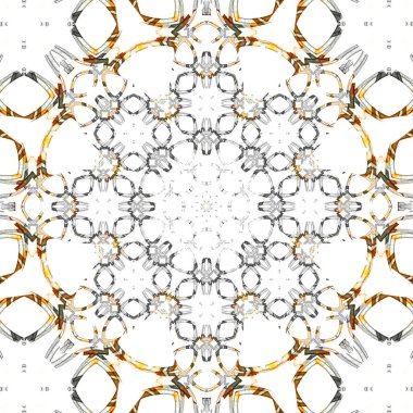 Kare, pürüzsüz desenler. Kaleydoskop deseni simetriktir