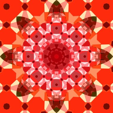 Kare, pürüzsüz desenler. Kaleydoskop deseni simetriktir