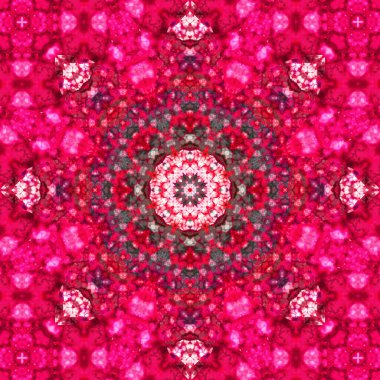 Kare, pürüzsüz desenler. Kaleydoskop deseni simetriktir
