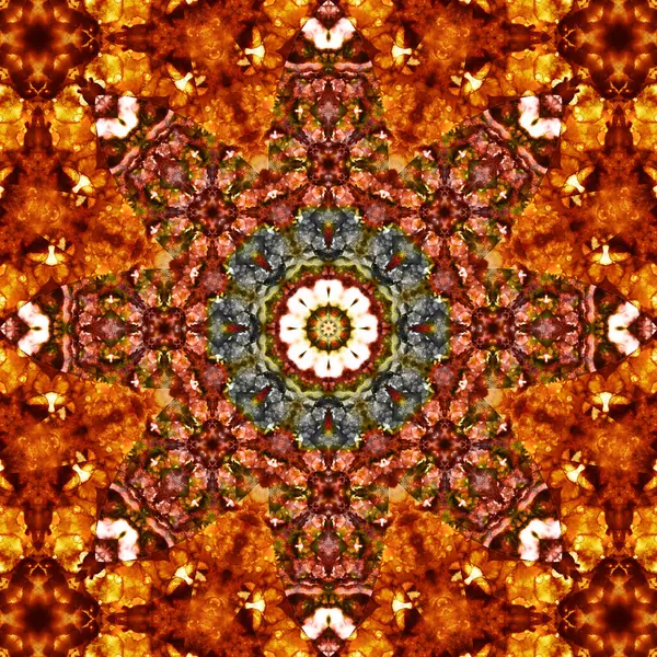 Kare, pürüzsüz desenler. Kaleydoskop deseni simetriktir