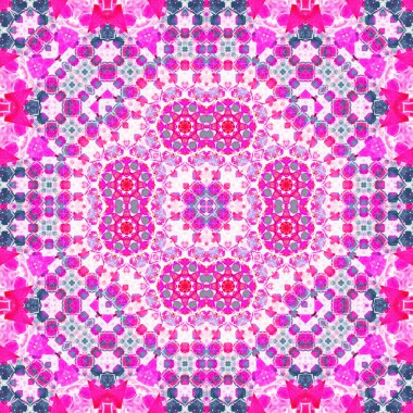 Kusursuz kare simetrik desen. Sanat dokusu. mandala