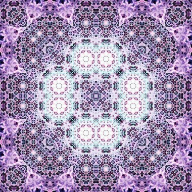 Kusursuz kare simetrik desen. Sanat dokusu. mandala