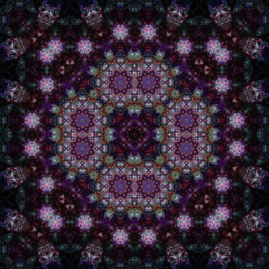 Kusursuz kare simetrik desen. Sanat dokusu. mandala