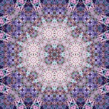 Kusursuz kare simetrik desen. Sanat dokusu. mandala