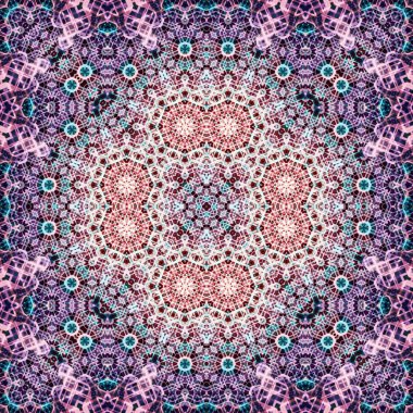 Kusursuz kare simetrik desen. Sanat dokusu. mandala