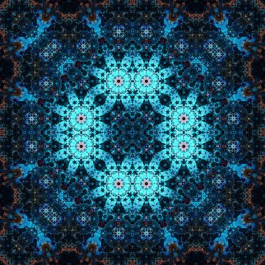 Kusursuz kare simetrik desen. Sanat dokusu. mandala