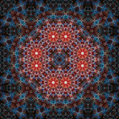 Kusursuz kare simetrik desen. Sanat dokusu. mandala