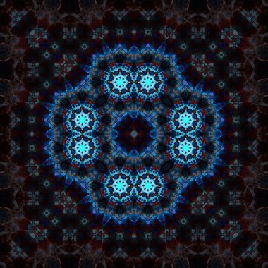 Kusursuz kare simetrik desen. Sanat dokusu. mandala