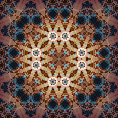 Kusursuz kare simetrik desen. Sanat dokusu. mandala