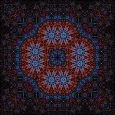 Kusursuz kare simetrik desen. Sanat dokusu. mandala