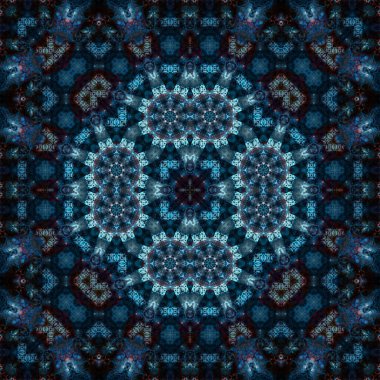 Kusursuz kare simetrik desen. Sanat dokusu. mandala