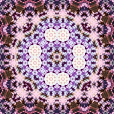 Kusursuz kare simetrik desen. Sanat dokusu. mandala