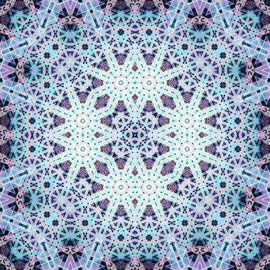 Kusursuz kare simetrik desen. Sanat dokusu. mandala