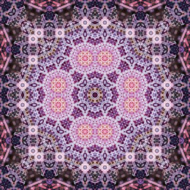 Kusursuz kare simetrik desen. Sanat dokusu. mandala