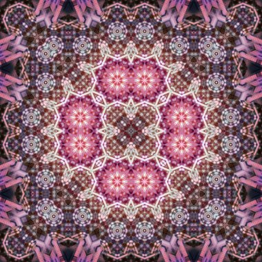 Kusursuz kare simetrik desen. Sanat dokusu. mandala