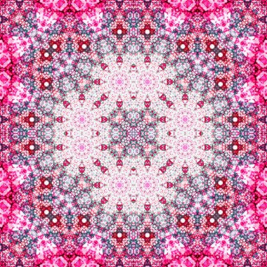 Kusursuz kare simetrik desen. Sanat dokusu. mandala