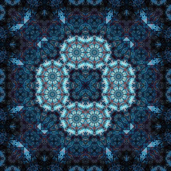 Kusursuz kare simetrik desen. Sanat dokusu. mandala