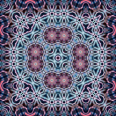 Kusursuz kare simetrik desen. Sanat dokusu. mandala