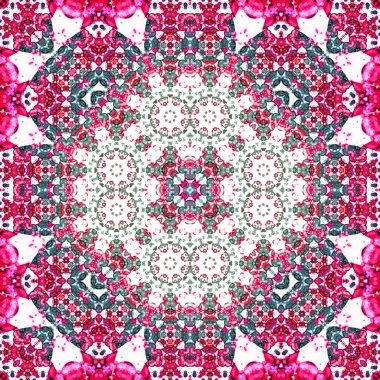 Kusursuz kare simetrik desen. Sanat dokusu. mandala