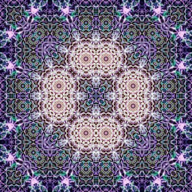 Kusursuz kare simetrik desen. Sanat dokusu. mandala