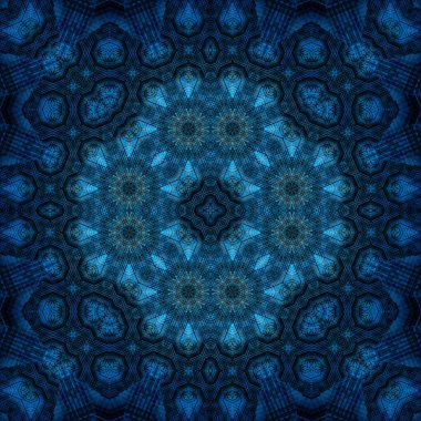 Kusursuz kare simetrik desen. Sanat dokusu. mandala