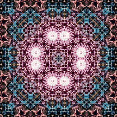 Kusursuz kare simetrik desen. Sanat dokusu. mandala