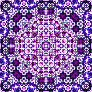 Kusursuz kare simetrik desen. Sanat dokusu. mandala