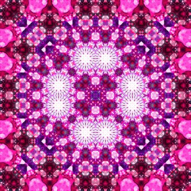 Kusursuz kare simetrik desen. Sanat dokusu. mandala