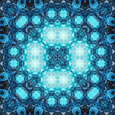 Kusursuz kare simetrik desen. Sanat dokusu. mandala