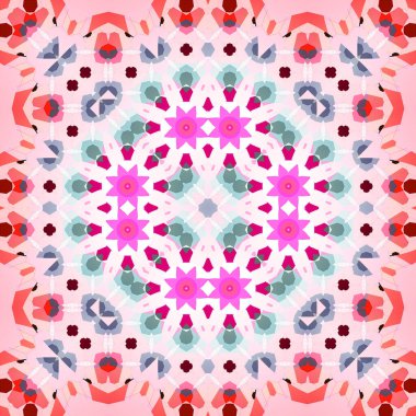 Kusursuz kare simetrik desen. Sanat dokusu. mandala