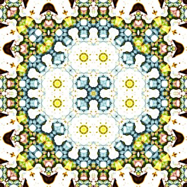 Kusursuz kare simetrik desen. Sanat dokusu. mandala